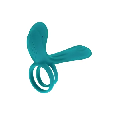 Inel de Penis pentru Cupluri Xocoon Remote Control Silicon Verde USB