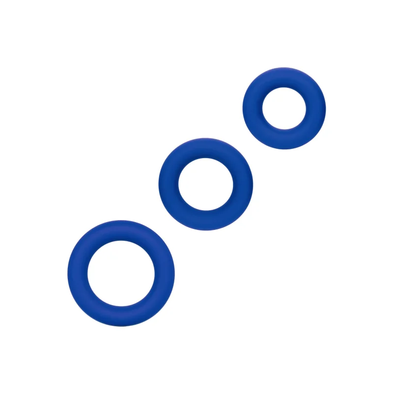 Set de 3 Inele de Penis Admiral Silicon Albastru