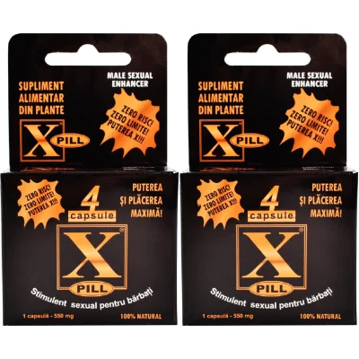 Set 2 Bucati - Stimulent Sexual Barbati X-PILL 4 Capsule