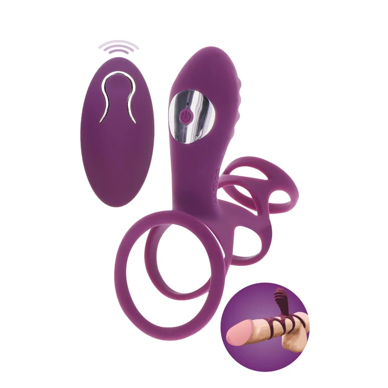 Inel de Penis Halo Halo C-Ring Remote Control 10 Moduri Vibratii Silicon USB