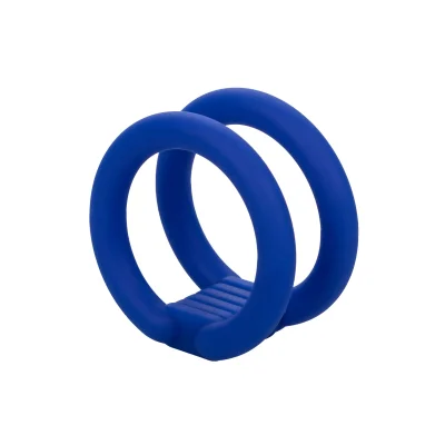 Inel de Penis Admiral Dual Cock Cage Silicon Lichid Albastru