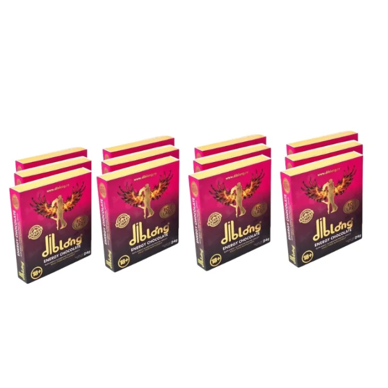 Set 12 Bucati- Ciocolata Afrodisiaca Femei DIBLONG Energy Chocolate 24 gr.