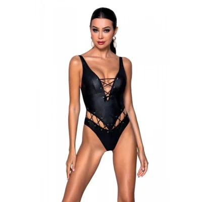 Body din Piele Ecologica Francesca, Negru, S/M