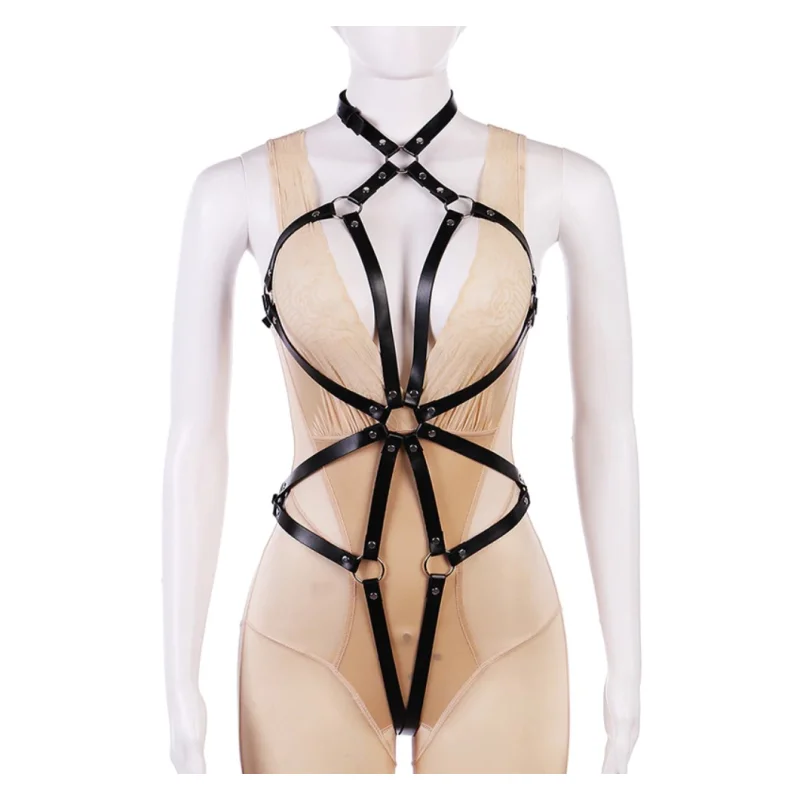 Sistem Harness Lorelei Piele Ecologica OS, JGF Lingerie