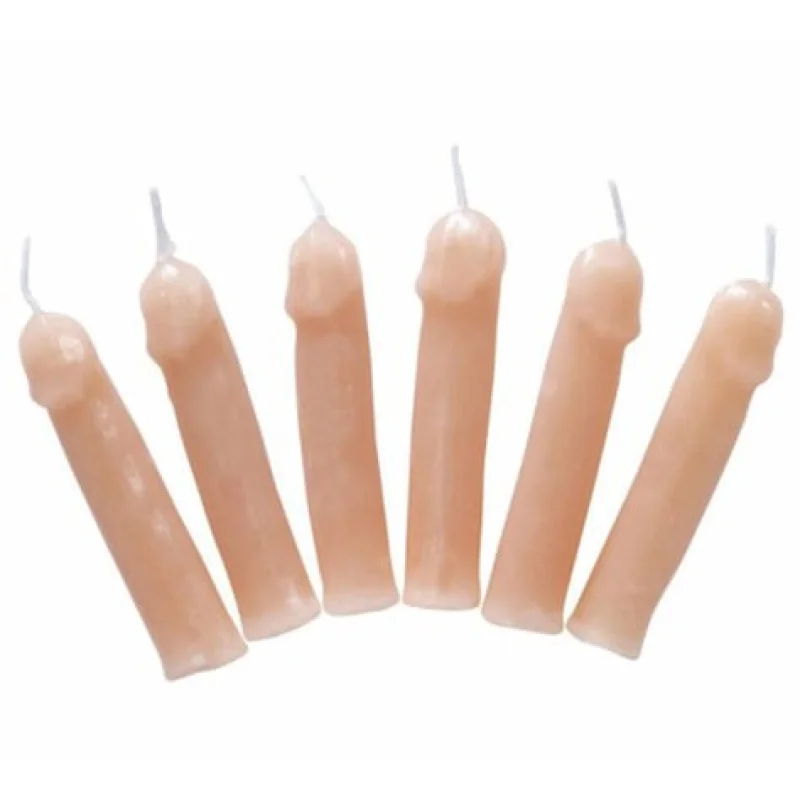 Set 6 Lumanari in Forma de Penis