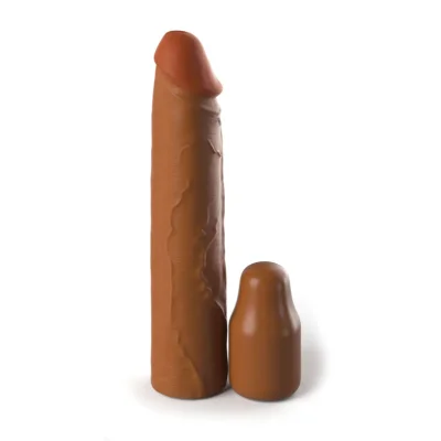 Prelungitor Penis Fantasy X-Tensions Elite, Silicon, Maro, 20.3 cm