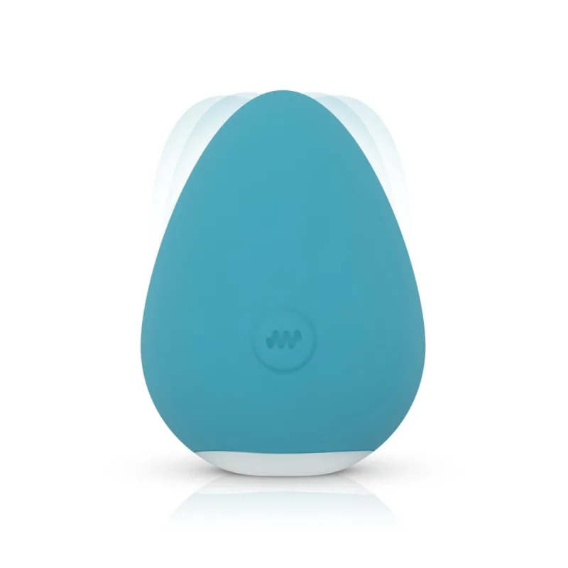 Vibrator Lay-on Carla, 10 Moduri Vibratii, Silicon, USB, Turcoaz, 6.6 cm