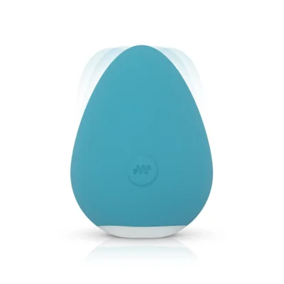 Vibrator Lay-on Carla, 10 Moduri Vibratii, Silicon, USB, Turcoaz, 6.6 cm