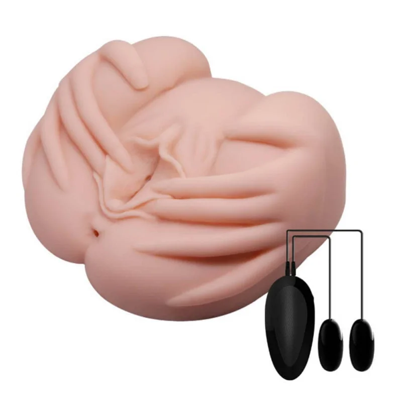 Masturbator Realist Crazy Bull Vagin&Anus Vibratii Multispeed, Natural