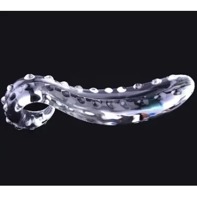 Dildo Tentacle, Sticla, Transparent, 20.5 cm, Passion Labs