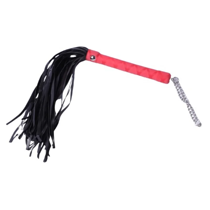 Bici Glam, Piele Ecologica cu Lant, Rosu, 40 cm