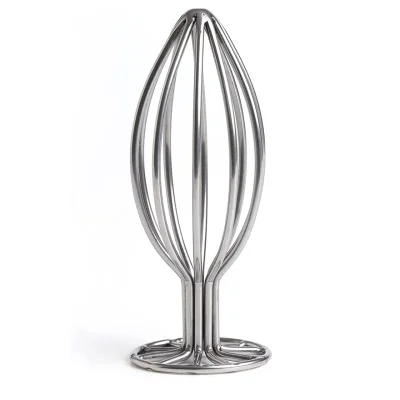 Dop Anal Metal Play Large, Argintiu, Passion Labs