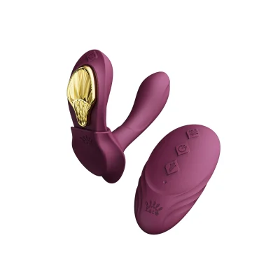 Vibrator Wearable Aya, Remote&Bluetooth Control, 8 Moduri Vibratii, Fixare Magnetica, Silicon, USB, Mov
