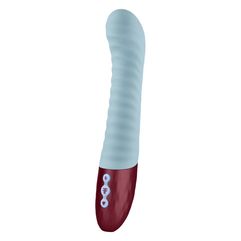 Vibrator Lola G FemmeFunn, 8 Moduri Vibratii, Silicon Lichid, USB, Albastru, 23.9 cm