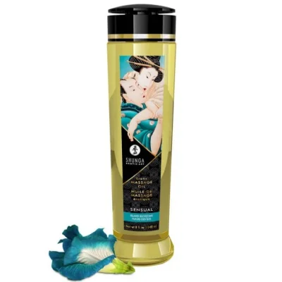 Ulei de Masaj Shunga Sensual, Aroma Fleurs des Iles, 240 ml