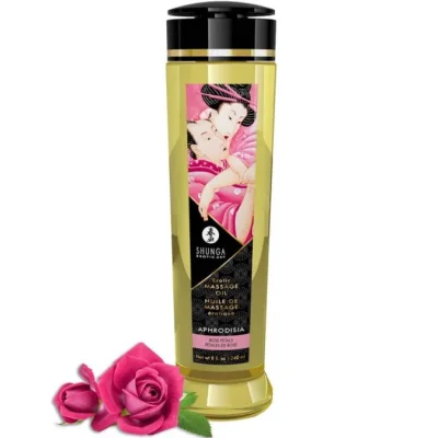 Ulei de Masaj Shunga Aphrodisia, Aroma Petale de Trandafir, 240 ml