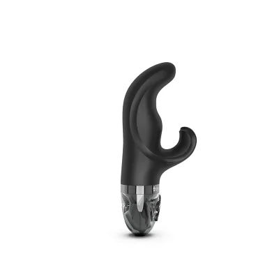 Vibrator Mystim Hip Hop Bob, 8 Moduri Vibratii, 5 Moduri Electro-Stimulare, Silicone, Negru, 16 cm
