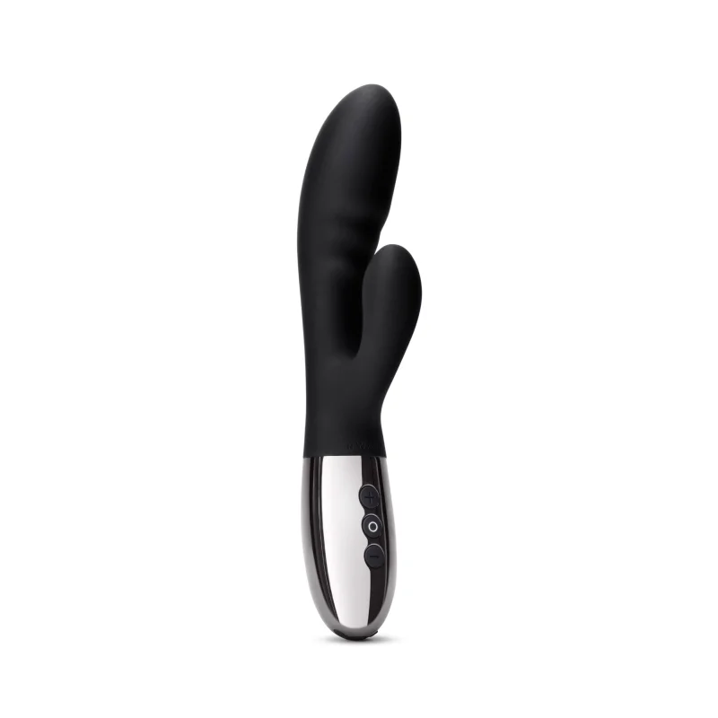 Vibrator Rabbit Le Wand Blend, 15 Moduri Vibratii, 6 Intensitati Viteza, Silicon, USB, Negru, 20 cm