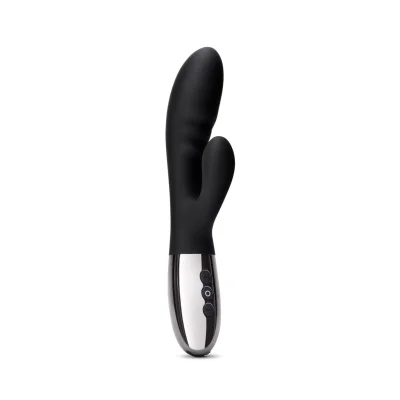 Vibrator Rabbit Le Wand Blend, 15 Moduri Vibratii, 6 Intensitati Viteza, Silicon, USB, Negru, 20 cm