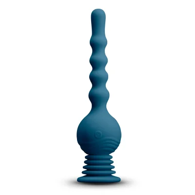 Vibrator Anal Hurricane Gyrating, 3 Moduri Stimulatoare, Silicon, USB, Verde, 27.3 cm