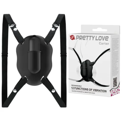 Stimulator Clitoris Pretty Love Carter, 12 Moduri Vibratii, Silicon, USB, Negru
