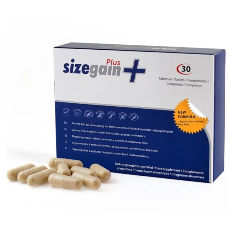 30 Capsule pentru Performanta Sexuala SizeGain Plus