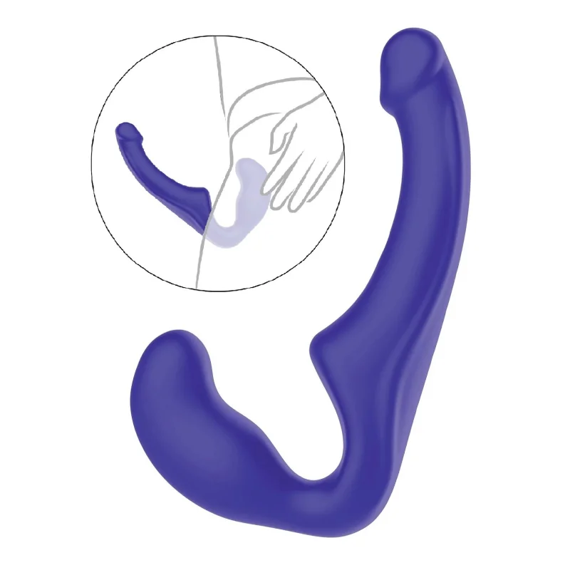 Strap-On Bend Over Boyfriend, Silicon, Violet, 23 cm