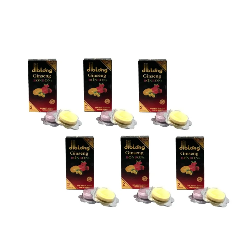 Set 6 Cutii Bomboane Afrodisiace Ginseng DIBLONG, 12 buc