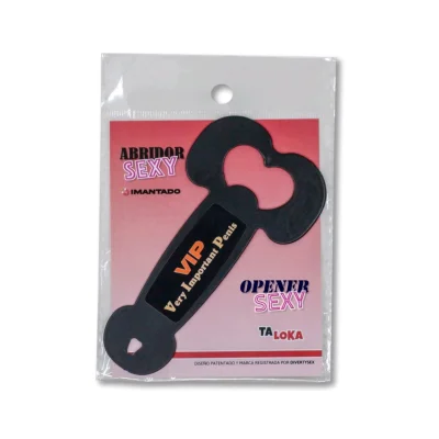 Magnet Deschizator Bere Very Important Penis, Negru