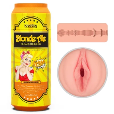 Masturbator Pleasure Brew Blond Ale, TPE, Natural, 19.8 cm