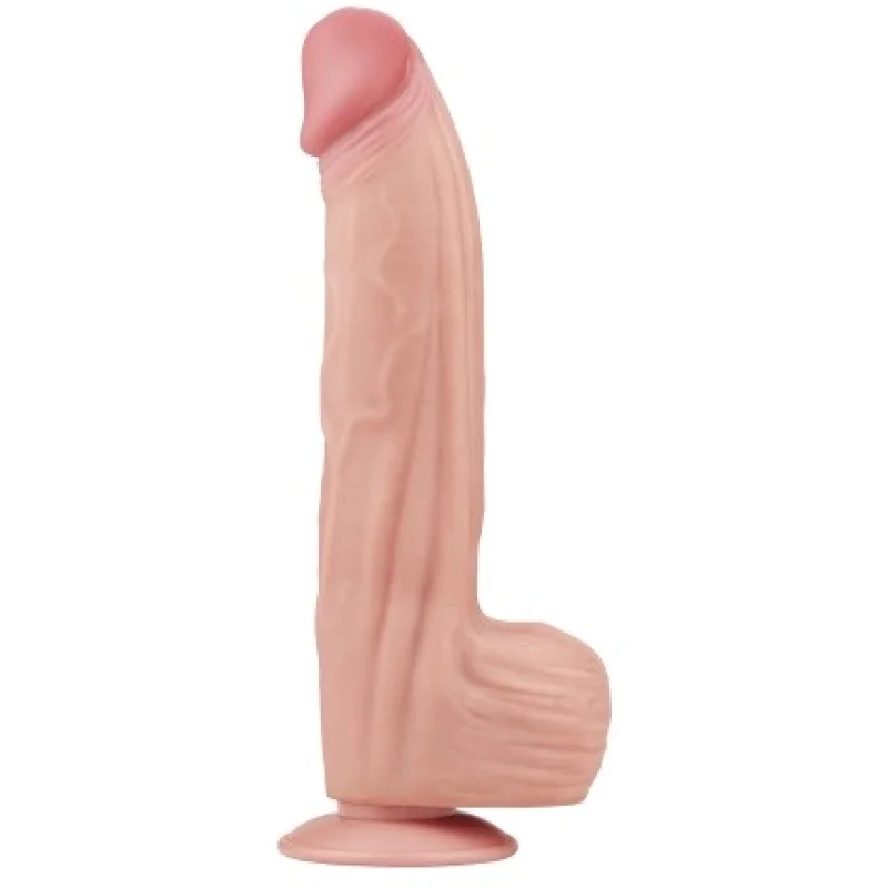 Dildo Realist King Sized Sliding Skin, TPE, Natural, 31 cm