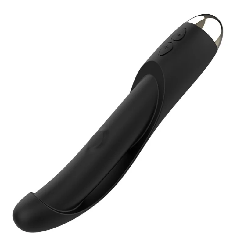 Vibrator Twilight, Vibrating&Patting, 10+10 Moduri Stimulatoare, USB Magnetic, Silicon, Negru, 21 cm, Guilty Toys, Glamour