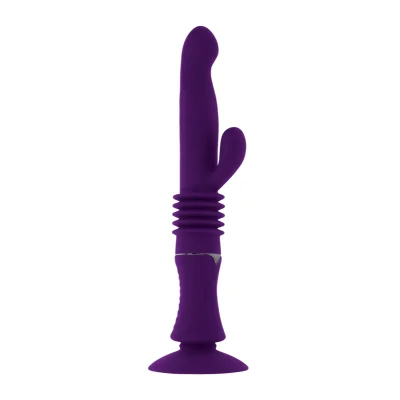 Vibrator Playboy Rabbit Thrusting Hoppy Ending, Silicone, USB, Mov, 28.3 cm
