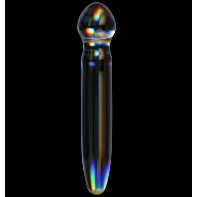 Dildo Twilight Gleam Prism Glass, Sticla, 18.4 cm