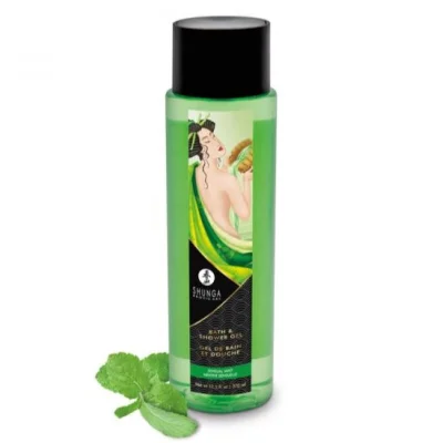 Gel de Dus Shunga Sensual Mint, Aroma Menta, 370 ml