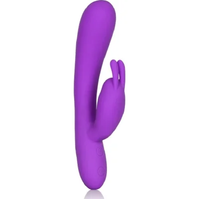 Vibrator Embrace G-Rabbit, 7 Moduri Vibratii, Silicon, USB, Violet, 18.5 cm