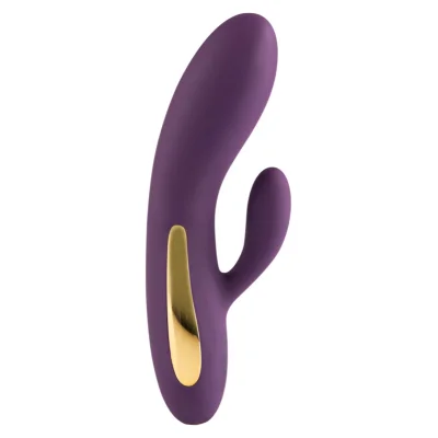 Vibrator Iepuras Splendor, 7 Moduri Vibratii, Silicon, USB, Mov, 17 cm