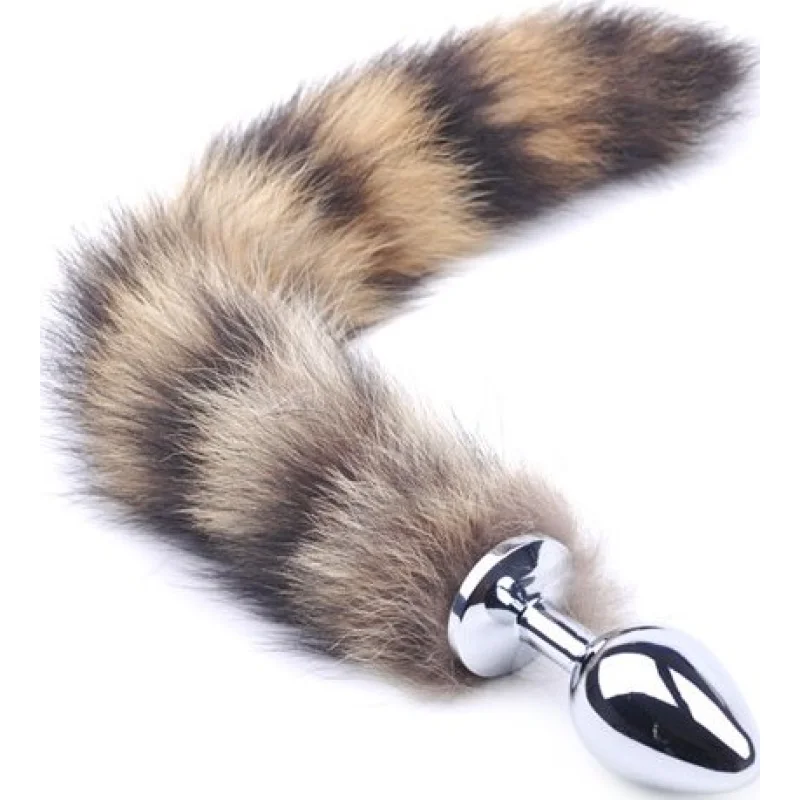 Dop Anal cu Coada Furry Tail Plug, Medium, Guilty Toys, Glamour