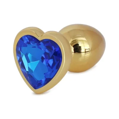 Dop Anal Hearty Buttplug, Large, Auriu/Albastru, Passion Labs