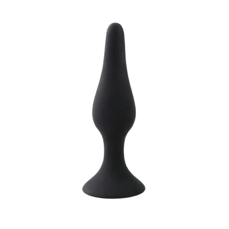 Dop Anal Vivian Large, Silicon, Negru, 12.5 cm, Guilty Toys, Sexxify