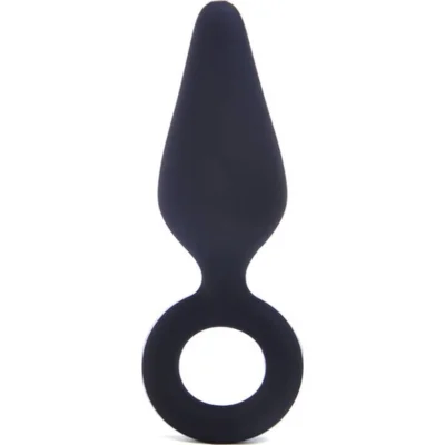 Dop Anal Begginer Buttplug Large, Silicon, Negru, 11.6 cm, Guilty Toys, Backdoor Pleasure