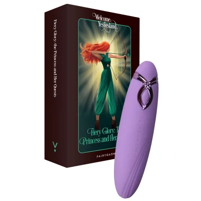 Vibrator PleasureArrow FairyGasm, 9 Moduri Vibratii, Silicon, USB, Mov, 11.5 cm