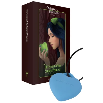 Mini Vibrator PleasureStone FairyGasm, 8 Moduri Vibratii, Silicon, USB, IPX7, Albastru