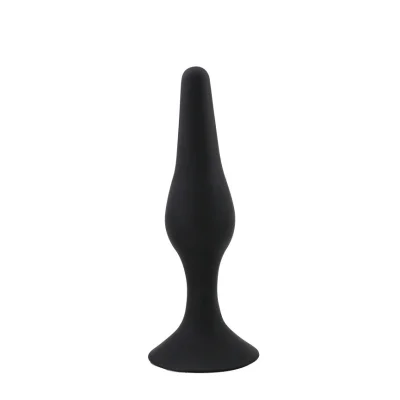 Dop Anal Vivian Medium Silicon Negru 11 cm Guilty Toys