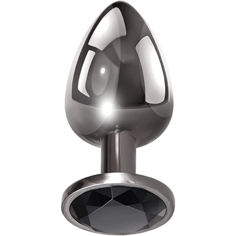 Dop Anal Dark Anal Plug Medium, Metal, Negru, Guilty Toys
