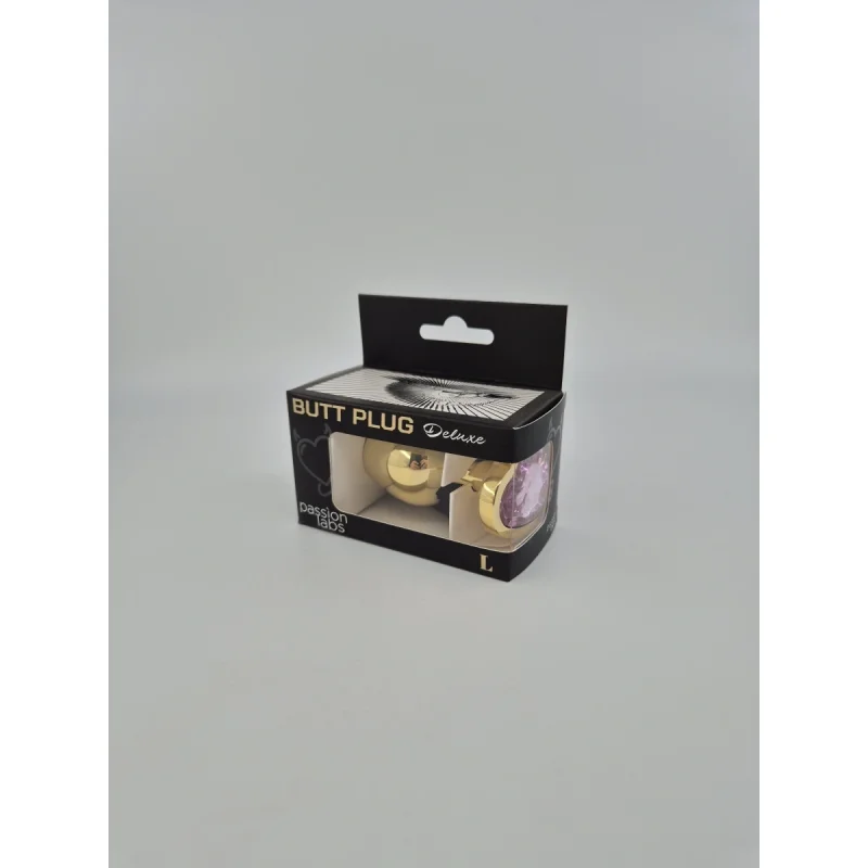 Dop Anal Hearty Buttplug, Large, Auriu/Roz Deschis, Passion Labs