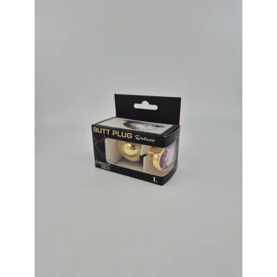 Dop Anal Hearty Buttplug, Large, Auriu/Roz Deschis, Passion Labs