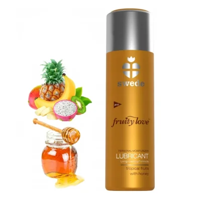 Lubrifiant pe Baza de Apa Fruity Love, Aroma Fructe Tropicale cu Miere, 100 ml