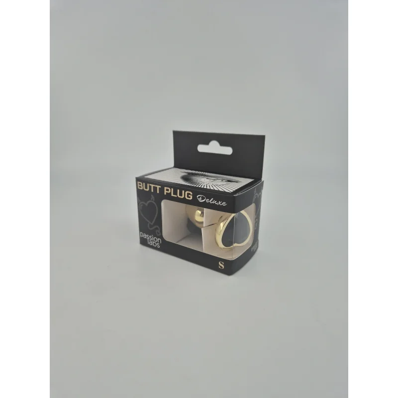 Dop Anal Hearty Buttplug, Small, Auriu/Negru, Passion Labs