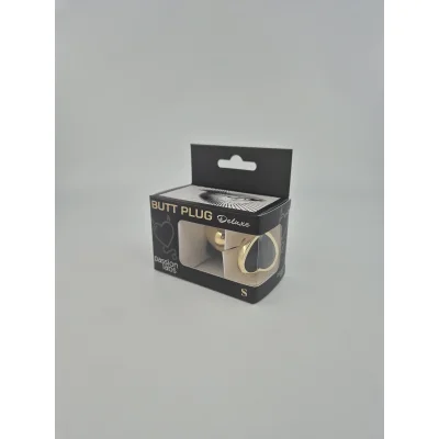 Dop Anal Hearty Buttplug, Small, Auriu/Negru, Passion Labs